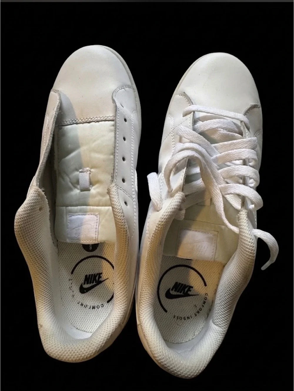 Nike Court Royale 2 Low 'Triple White' Sneakers Sz 9